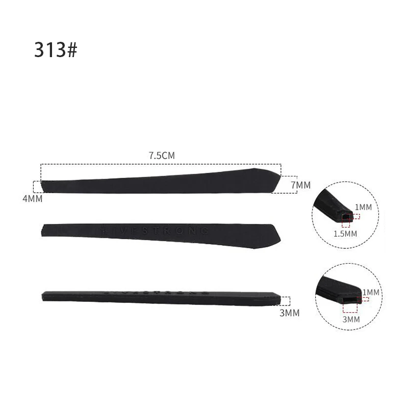 10pairs/20pcs Eyeglasses soft silicone temple tip Black Glasses Silicone tip repair replacement accessory 3