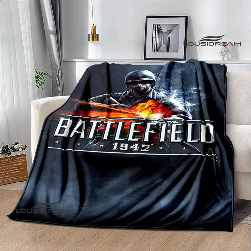 3D game Battlefield Printed throw blanket blankets Warm Flannel blankets Soft and comfortable blanket bed linings Birthday Gift 5