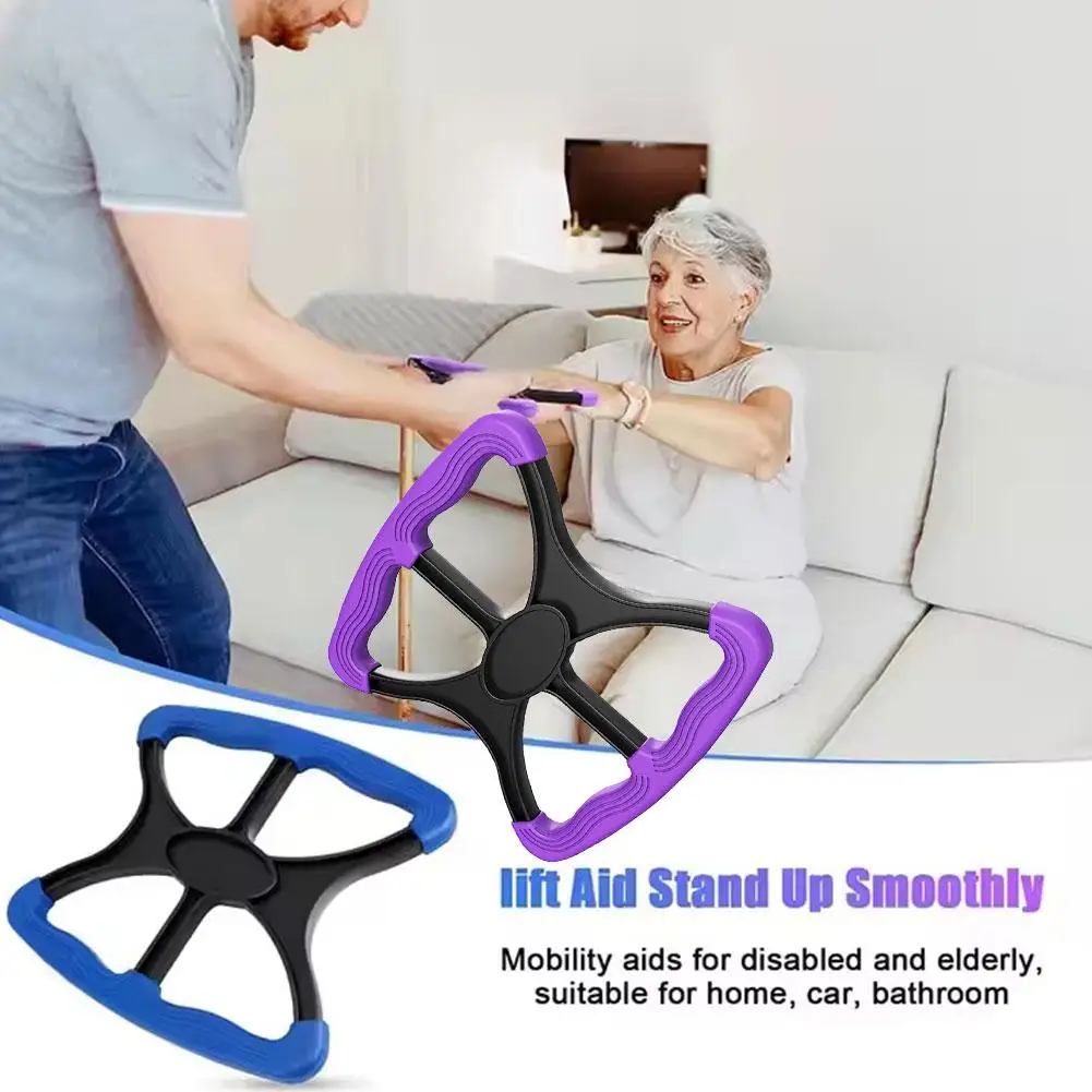 Assisted Lift Standing No-Slip Grip Tool Aid-Handicap Aid Handles Seniors Portable Relaxation Massage Tools for Elderly - 2