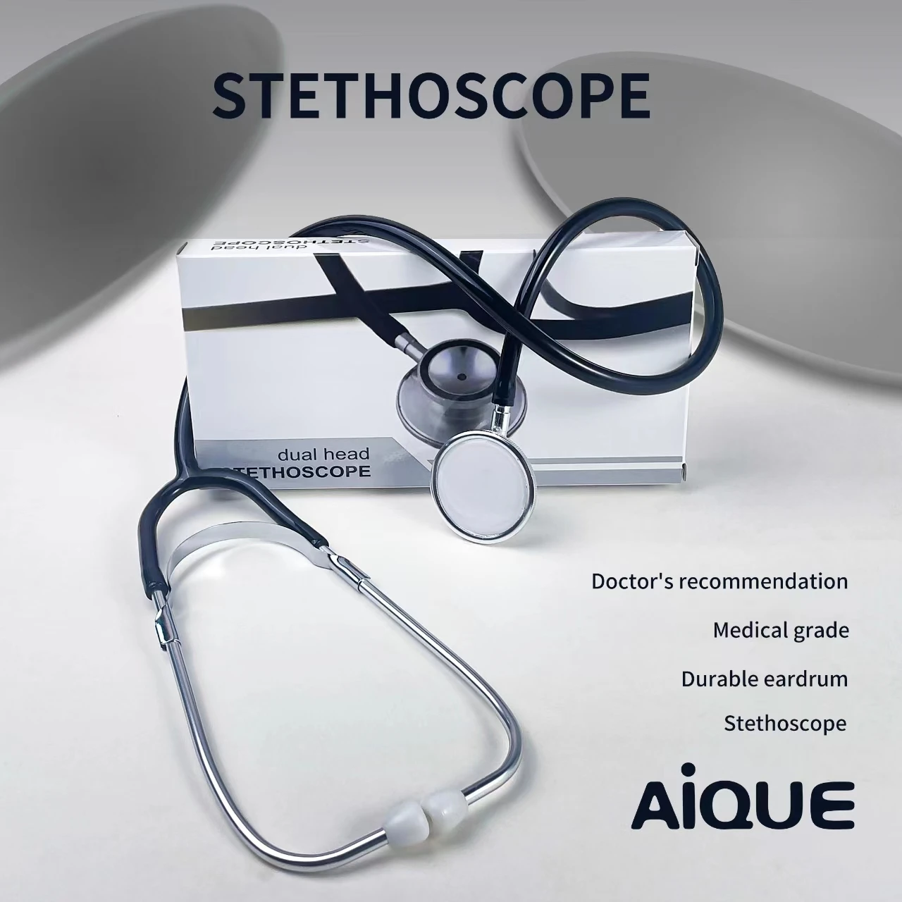 JUSTLANG Dual Head Medical Professional Stethoscope Portable Doctor Nurse Endoscope Heart Lung Student Cardiology Vet