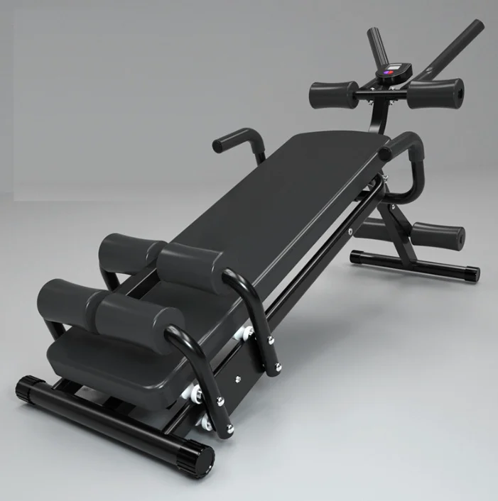 Commercial-Quality Multifunctional Ab Coaster Adjustable Sit-Up Bench Fine Form Abdominal Training Strength Training Exercises