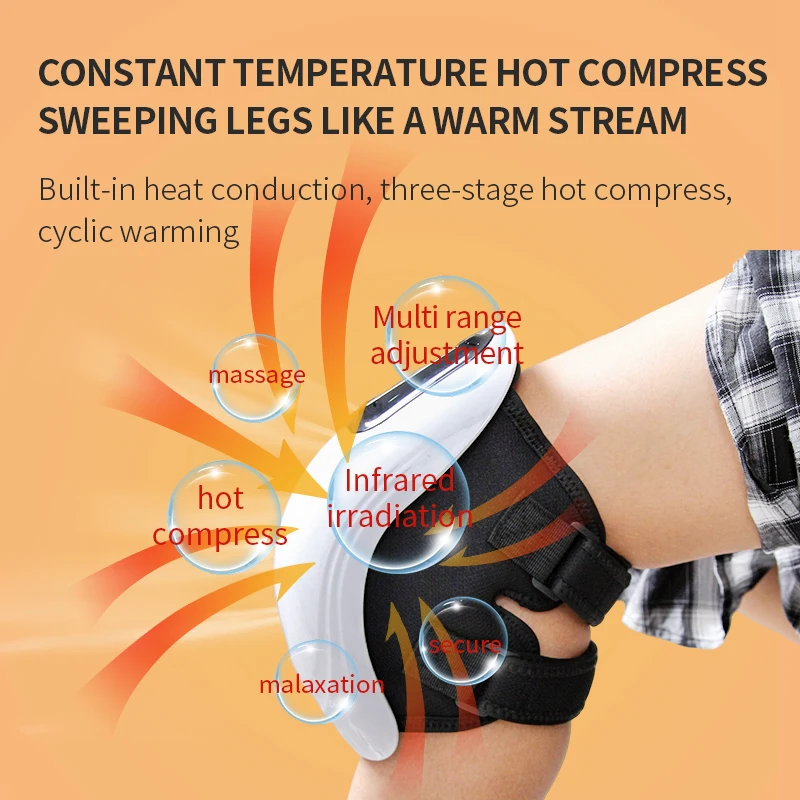 Electric Smart Knee Massager Pain Relief Acupuncture physical rheumatic heated vibration therapy pain relief device Arthritis 2