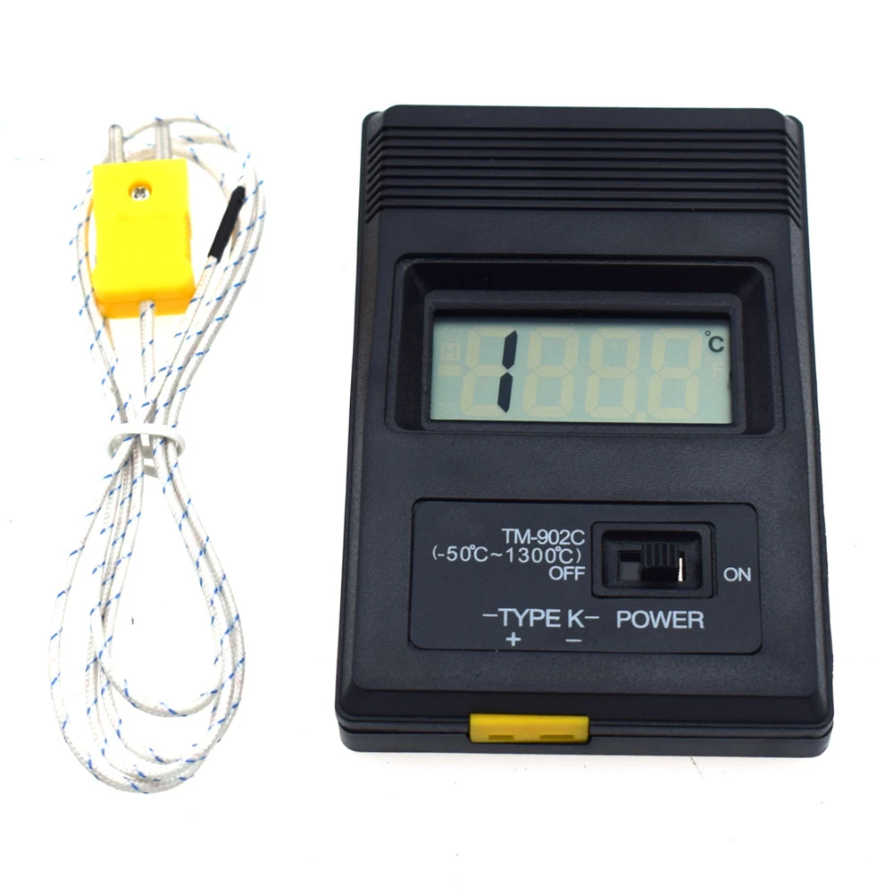 Digital Temperature Meter ? 902c ? 50 ~ + 300? K Type Thermometer Sensor LCD Industrial Temperature Probe