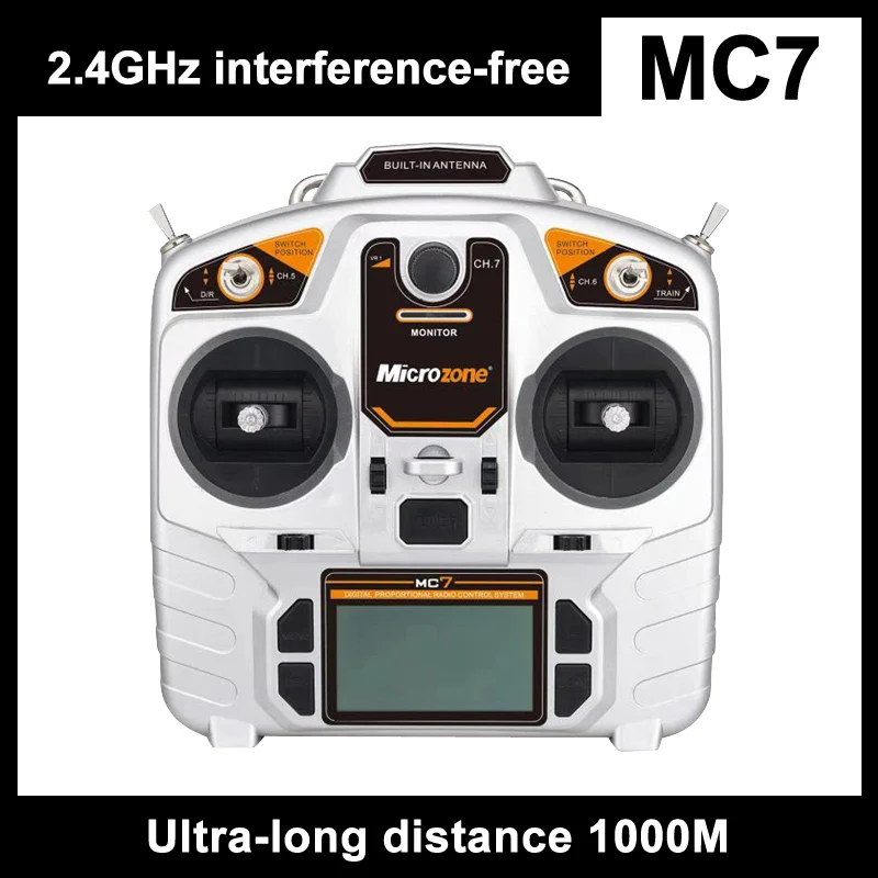 MicroZone MC7 2.4G Controller Transmitter with MC8RE Receiver Radio