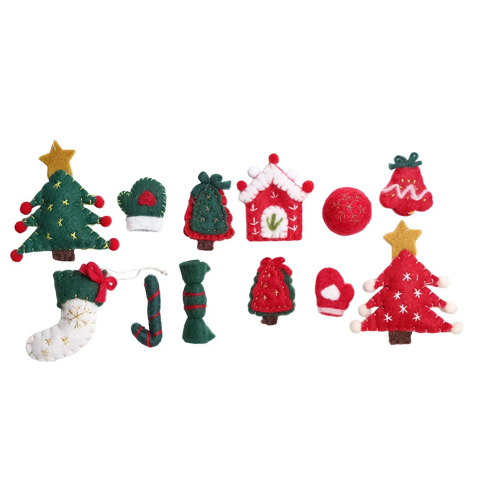 Handmade Felt Christmas Ornaments Christmas Craft Kits for Home Office Sewing Craft Make Your Own Ornament Felt Ornament Kit Handmade Felt Christmas Ornaments Christmas Craft Kits for Home Office Sewing Craft Make Your Own Ornament Felt Ornament Kit