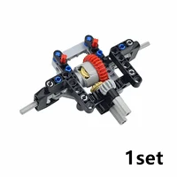 MOC 6542 18947 technical Driving Clutch Shift Clutch Transmission Gear Series Building Blocks Gearbox Axle Connector Brick Leduo 3