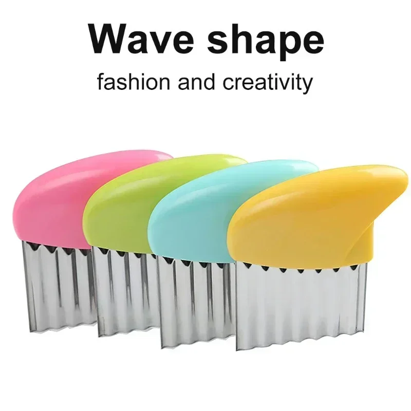 Stainless steel Wavy knife Potato cutter Chips French fry maker French fries chopper Potato knife chopper Crinkle wavy slicer crinkle cutter vegetable cutter potato slicer potato chip maker potato cutter food slicer kitchen knife