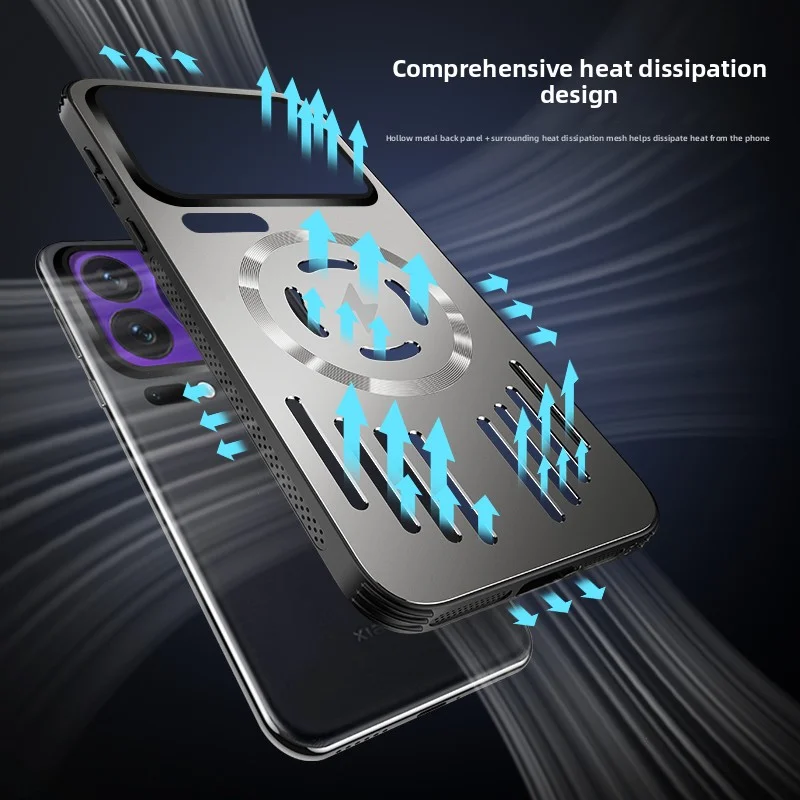 Xiaomi Mi 17 Pro Max Heat Dissipation Magnetic Wireless Charging Protective Metal Case