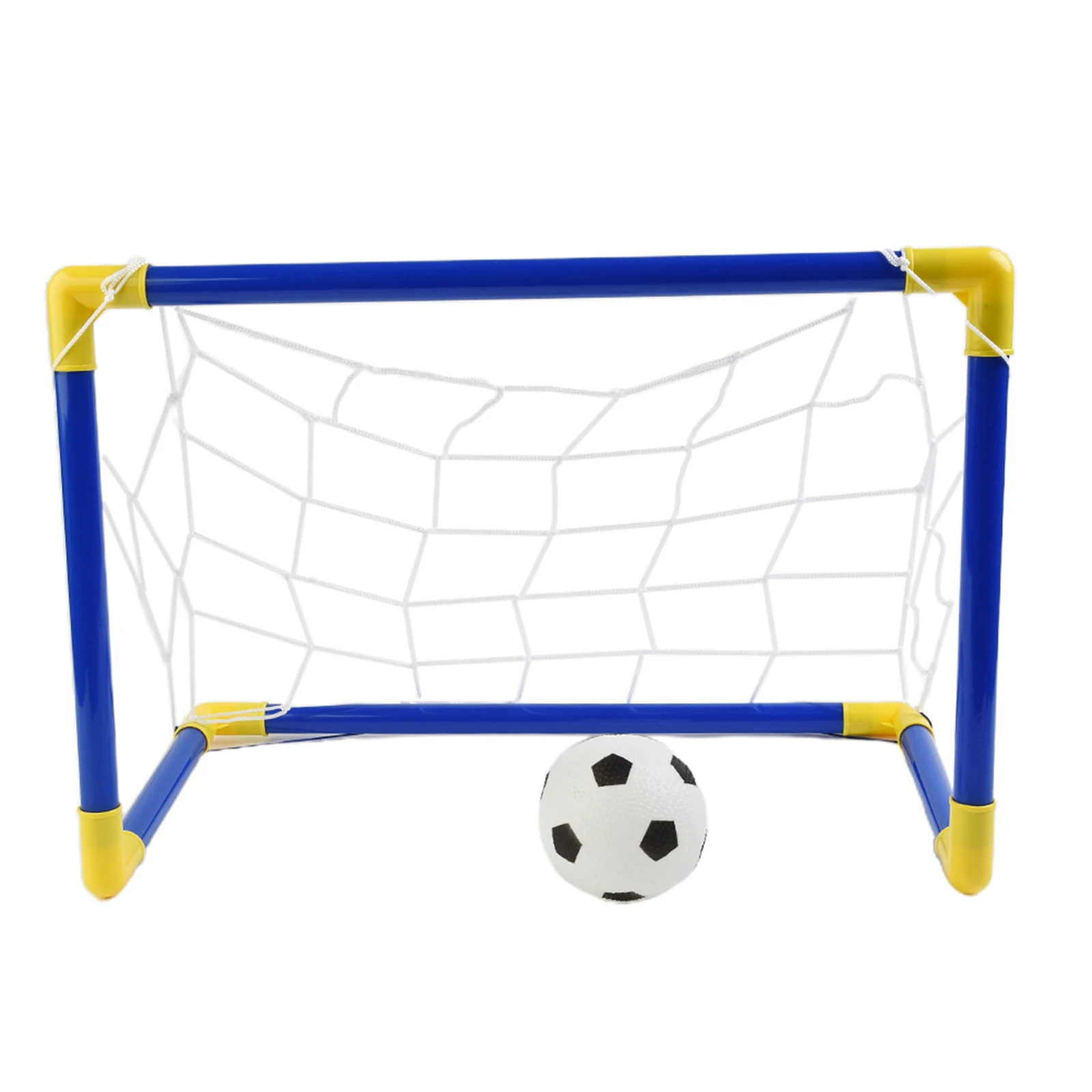 

Indoor Mini Folding Soccer Goal Post Net Set + Pump Home Game Great For Young Children Lightweight And Portable
