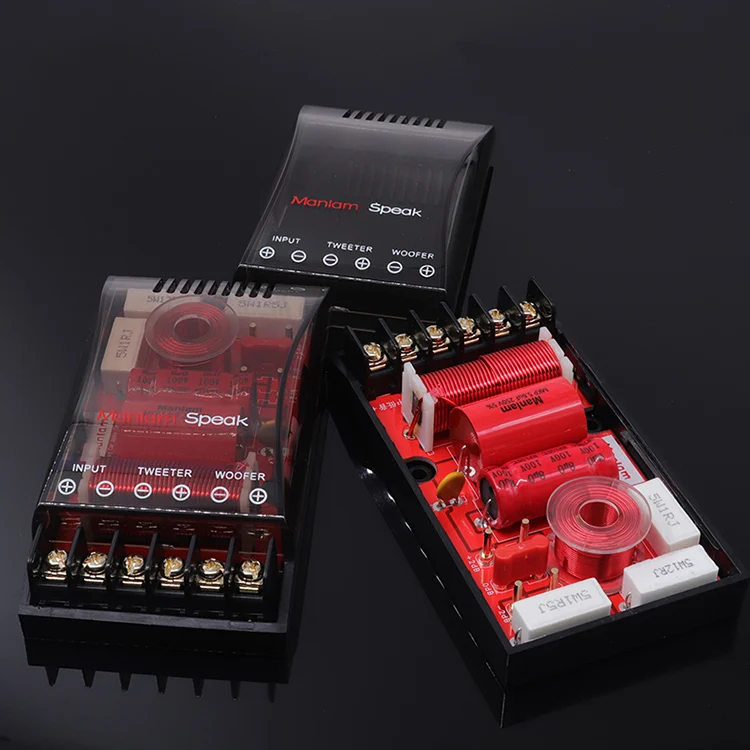 200W 2 Way Car Audio Crossover Frequency Divider Treble Bass Horn