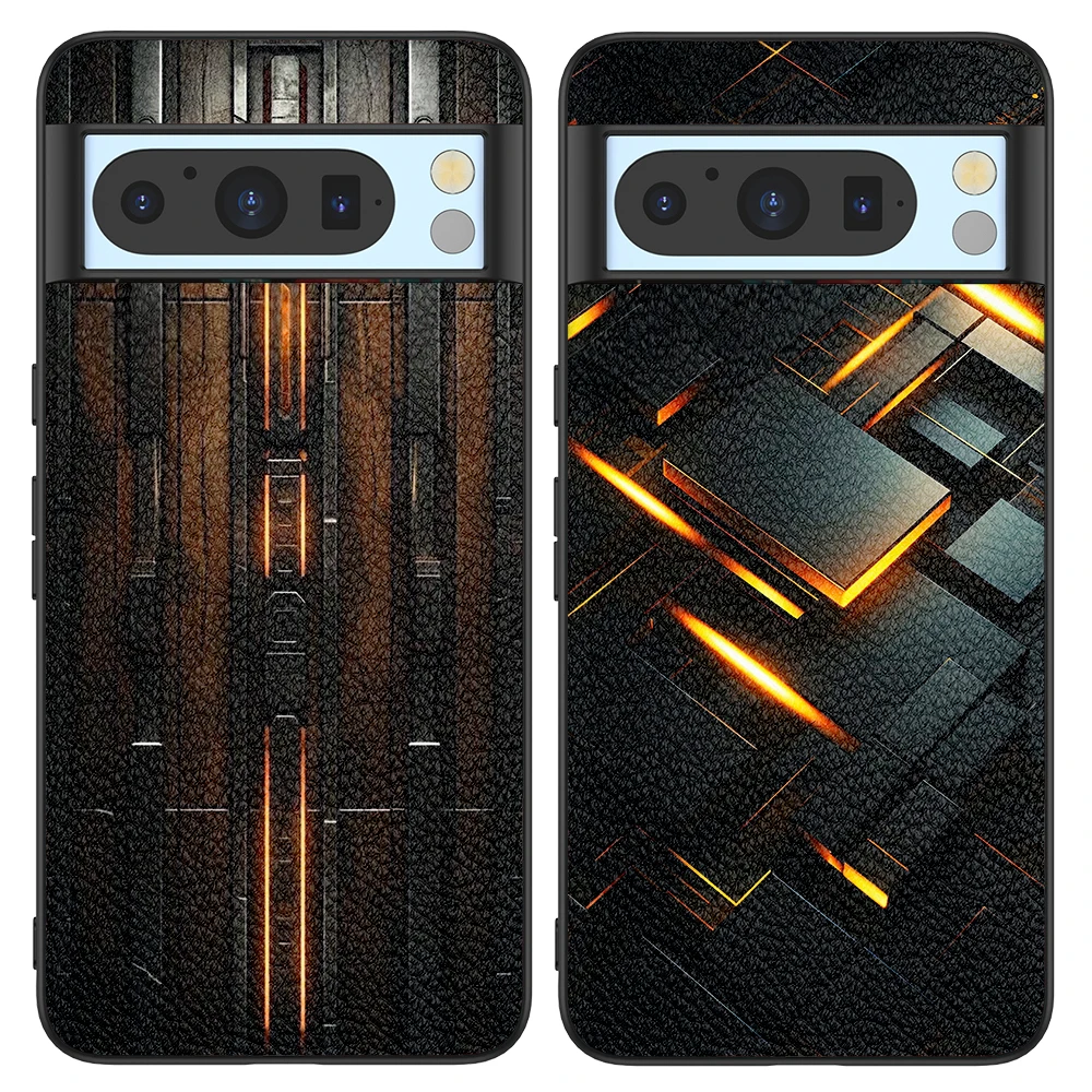 Фото Кожаная задняя крышка для Google Pixel 4 XL 4A 5 5A чехол 6 Pro 6A 7 Pro 7A 8 Pro 8A №1