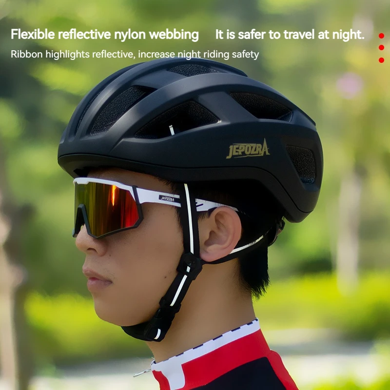 JEPOZRA Cycling Helmet with Taillight for Men and Women, Bicycle Helmet, MTB Road Bike, E-Bike Motorcycle 2