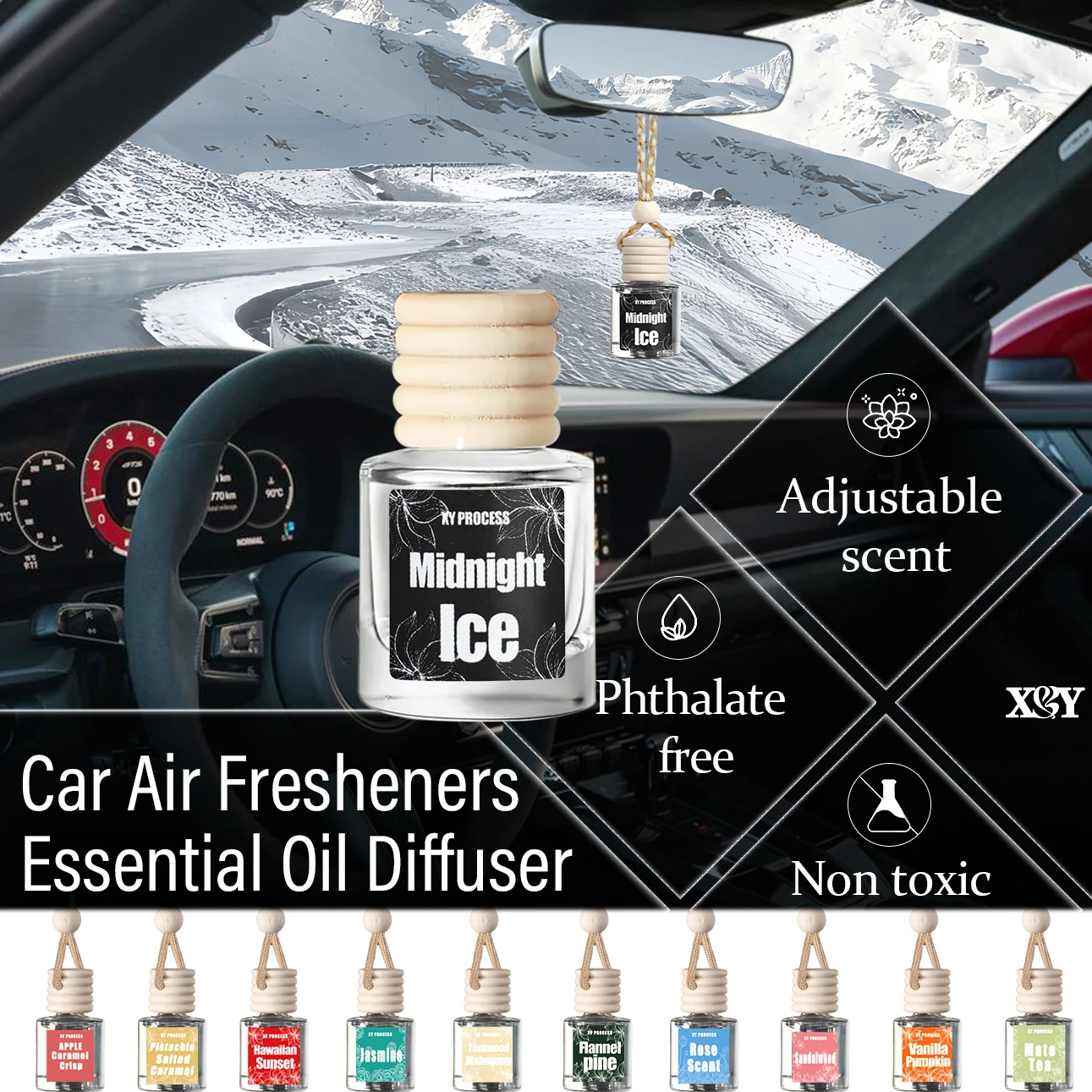 Mahogany Teakwood Car Air Freshener 2