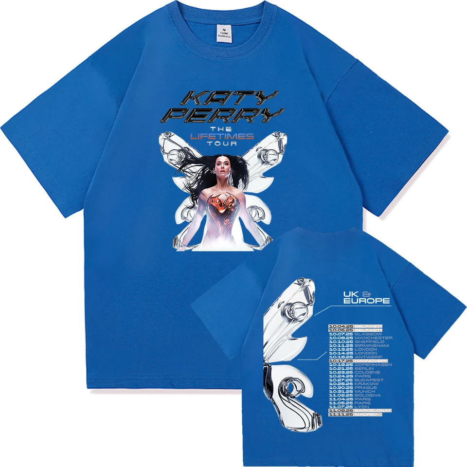 Katy Perry The Lifetime UK&EUROPE Tour 2025 T Shirt Fashion Men