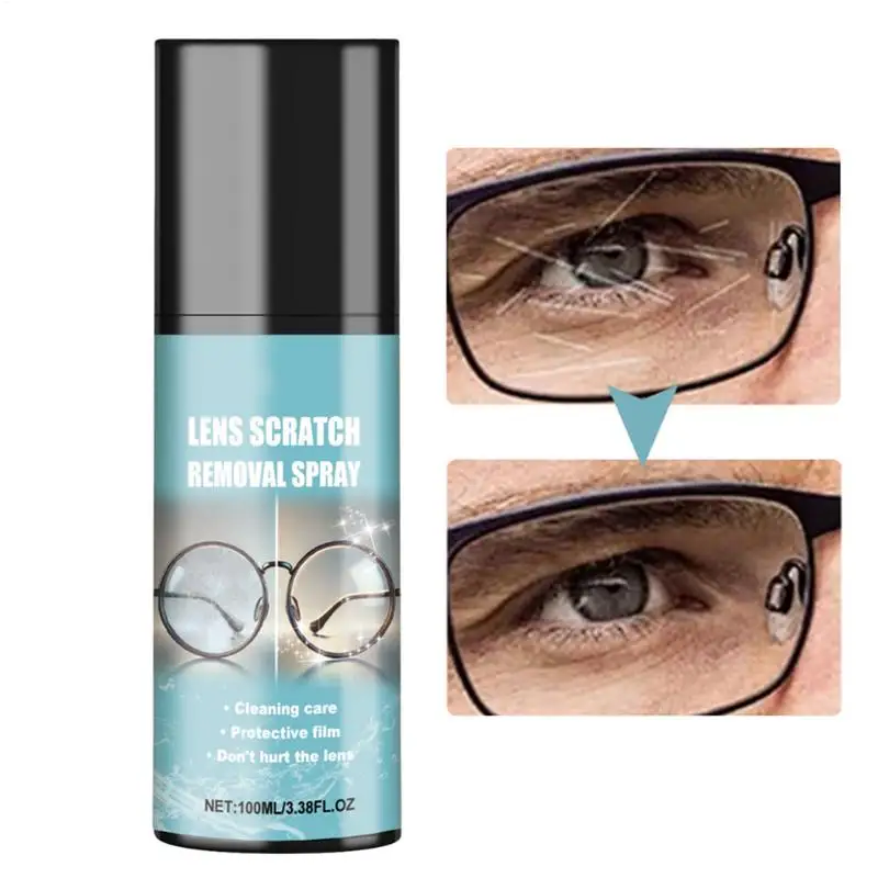 100ml Glass Cleaner Lens Cleaner Sunglasses Eyeglass Lens Scratch Removal Spray Cleaning Tools Glasses Repair Spray