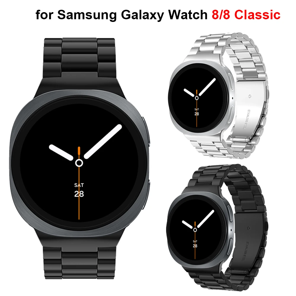 Premium Stainless Steel Watch Strap - Elegant Metal Bracelet Band