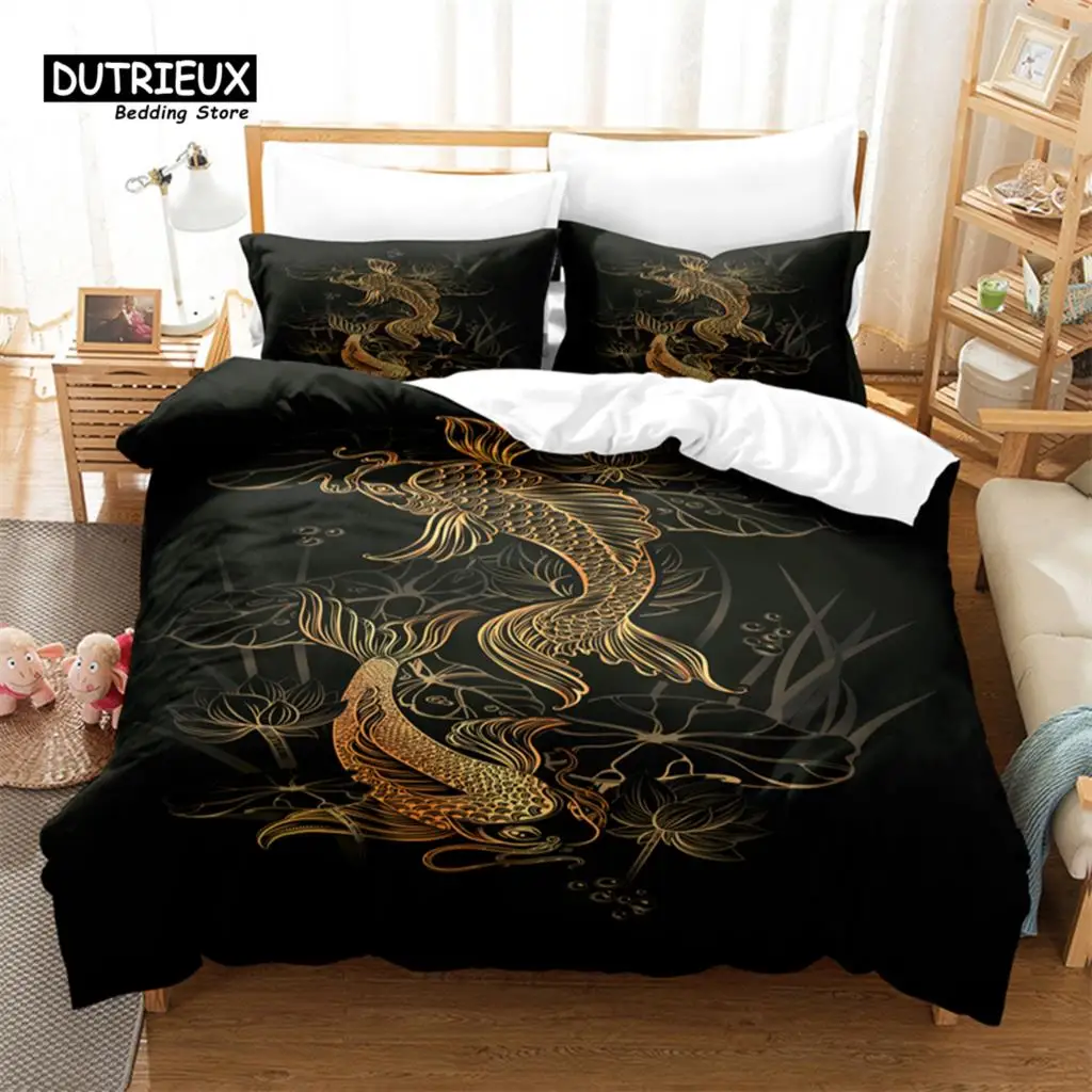 

Creative Pattern Bedding Set, 3Pcs Duvet Cover Set, Soft Comfortable Breathable Duvet Cover, For Bedroom Guest Room Decor