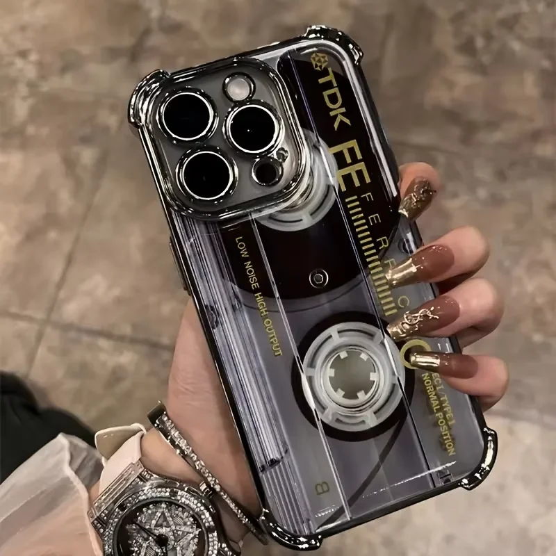 Vintage Cassette Tape Retro Style Phone Case - Anti-Fall Design