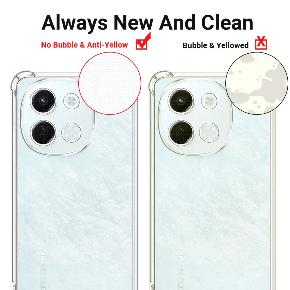 Shockproof Airbag TPU Silicone Soft Phone Case for Tecno Spark 30 Series