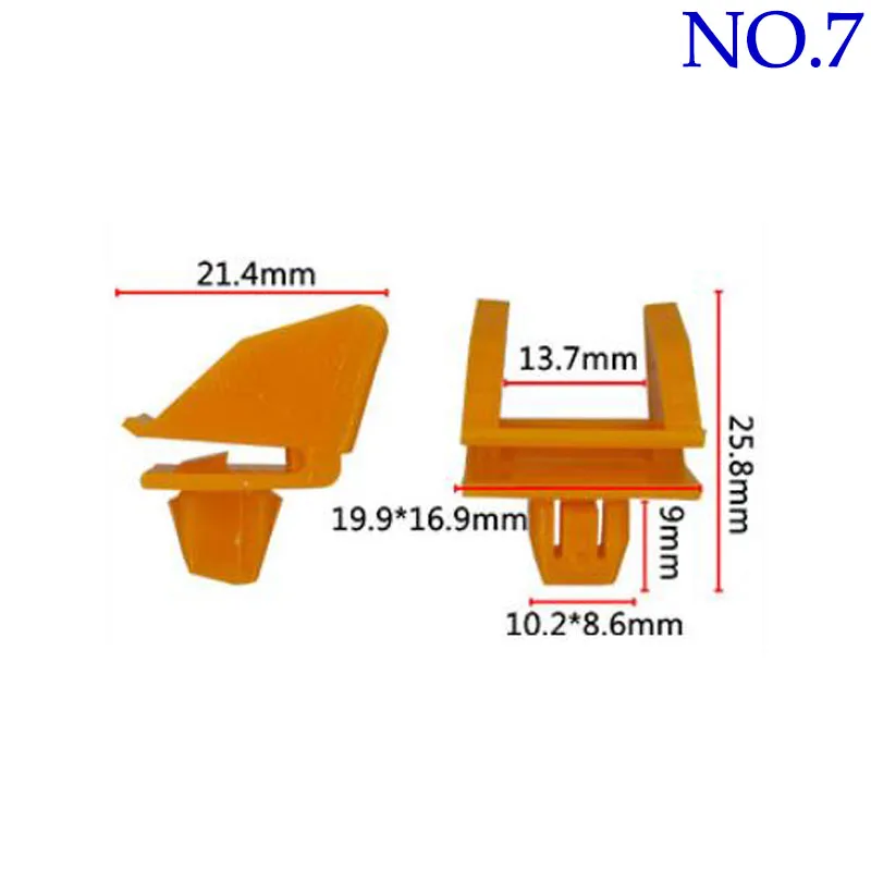 Plastic Rivets Car Fender Door Trim Panel Retainer Clips With Shim For Toyota Prado Corolla Camry Tundra Tacoma Highlander