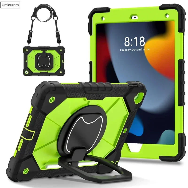 Ultimate Rugged Tablet Armor Case with Rotating Handle and Stand