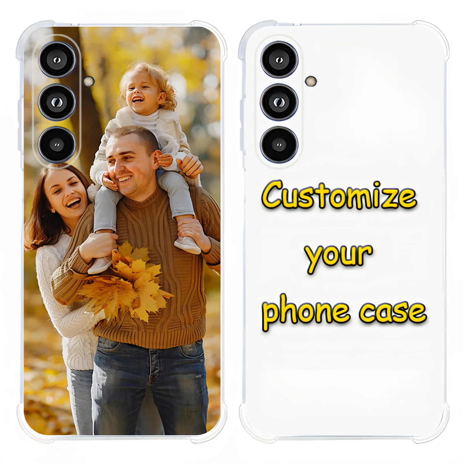 Clear Anti-Fall Shockproof Phone Case with Durable Back Cover