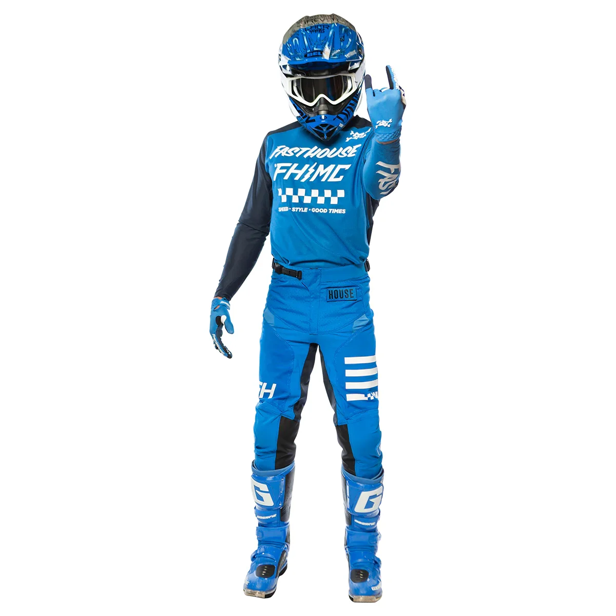 MX Jersey Print Navy Jersey Set Dirt Bike Motocross Gear Set ATV Motorcycle Suit Off Road And Pant podium FXR motocross gear set
