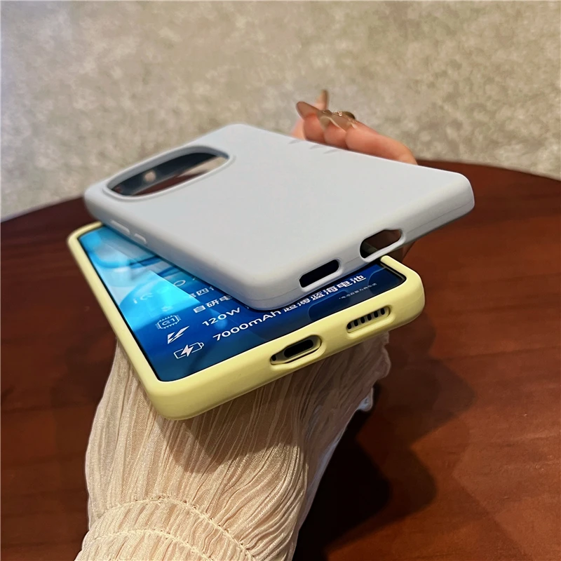 Shockproof Soft Liquid Silicone Case - Slim Skin Fleece Protection Cover with Retail Package
