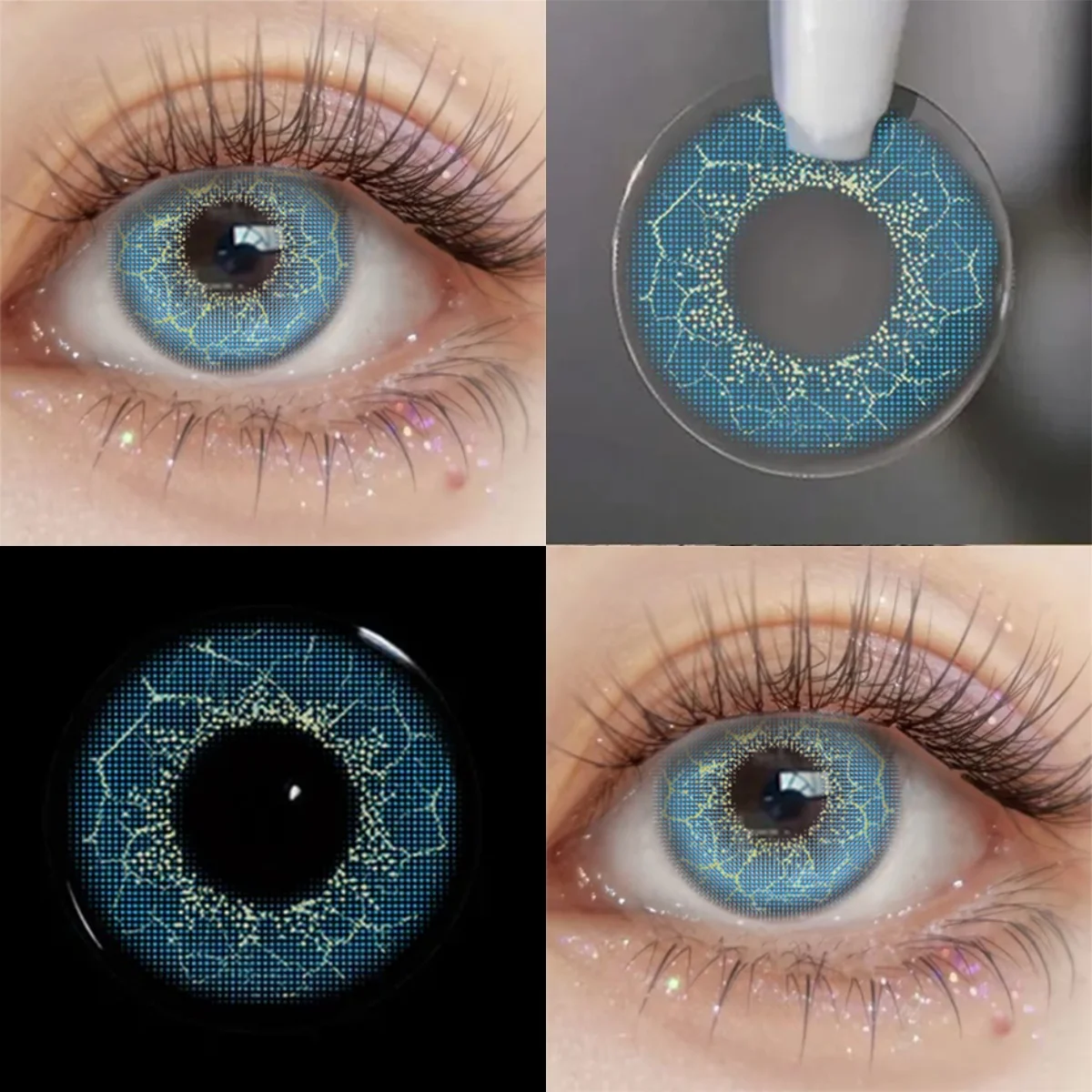 Visuashow Anime-Inspired Color Contact Lenses - Cute Yearly Disposable Lenses