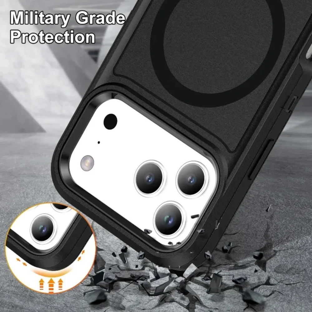 Ultimate ShockproofArmor Phone Case with Wireless Charging Compatibility