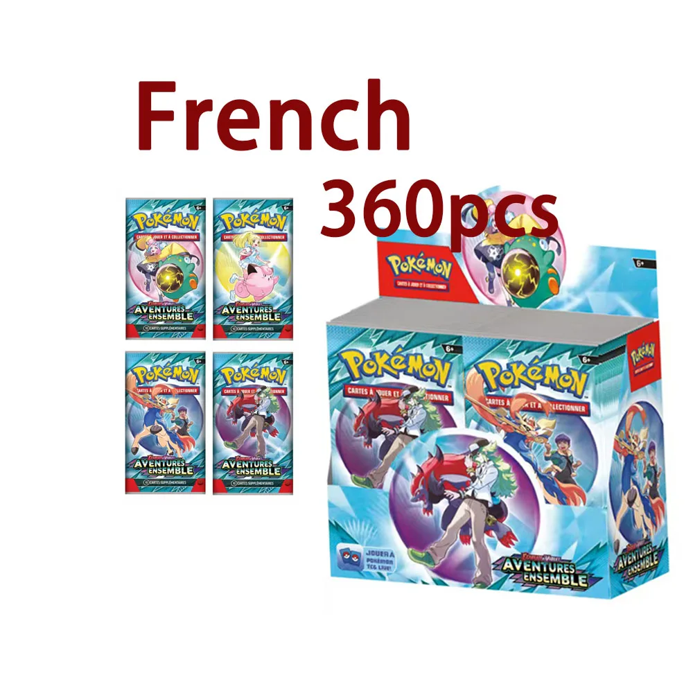 360P 프랑스 TCG: 에칼렛 & 바이올렛 어드벤처스 엔젤레스 라디언스 옵시디언 플레임즈 부스터 박스 카드 게임 36팩 박스