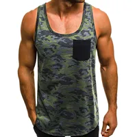 Men's camouflage Printed Sleeveless Tank Tops Spring Summer Casual Beach Vest O Neck Shirt men gym clothing bodybuilding 2022 - Image 3