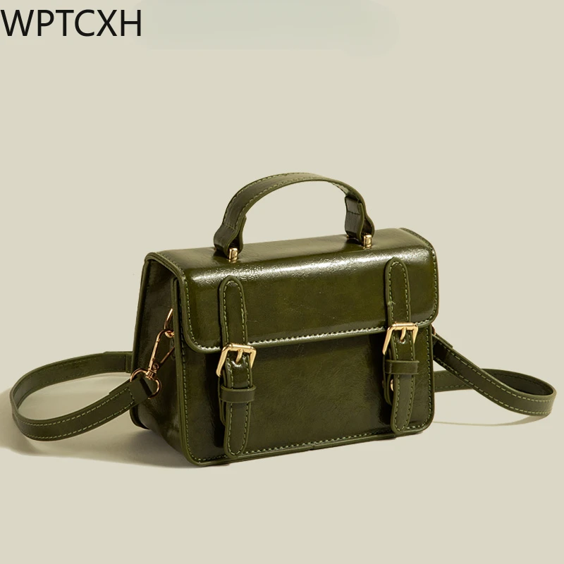 

WPTCXH Women's Bag Senior Sense Retro Crossbody Square Bags Women 2024 Fashion Niche Design Single Shoulder Bagpack Versatile
