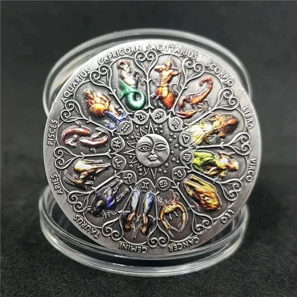 Commemorative Coin Constellation Twelve Lucky Goddess Guardian 1/2PCCS
