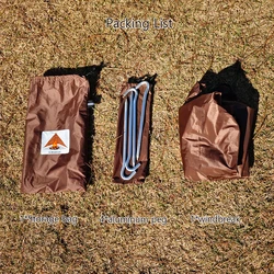 Outdoor Camping Stove Windshield - Windproof BBQ Cooking Gear (Brown)
