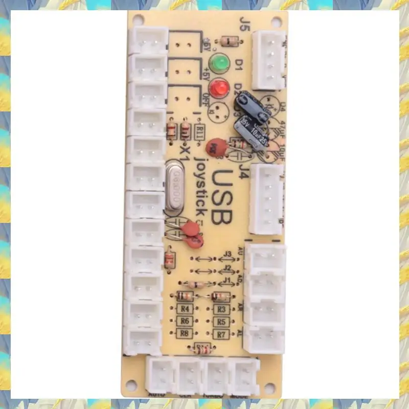 Smartwave-Zero Delay Arcade DIY 아케이드 USB 인코더-PC/PS3/Raspberry Pi/안드로이드 용 조이스틱-SANWA 조이스틱 4.8MM 버튼 포함