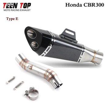 Slip-on Exhaust For Honda CBR300 Exhaust 2012~2015 Year Escape Moto Pitbike Motorcycle Exhaust System Stainless Steel CBR 300
