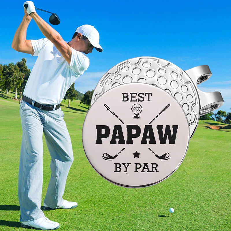 Golf Marker Magnetic Hat Clip Sliver Color Metal Clip Accessories for Golf Ball Baseball Cap Gifts for Lovers Golfer