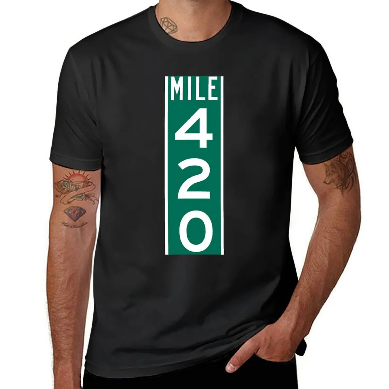 

420 Mile Marker T-shirt Blouse new edition anime mens clothing
