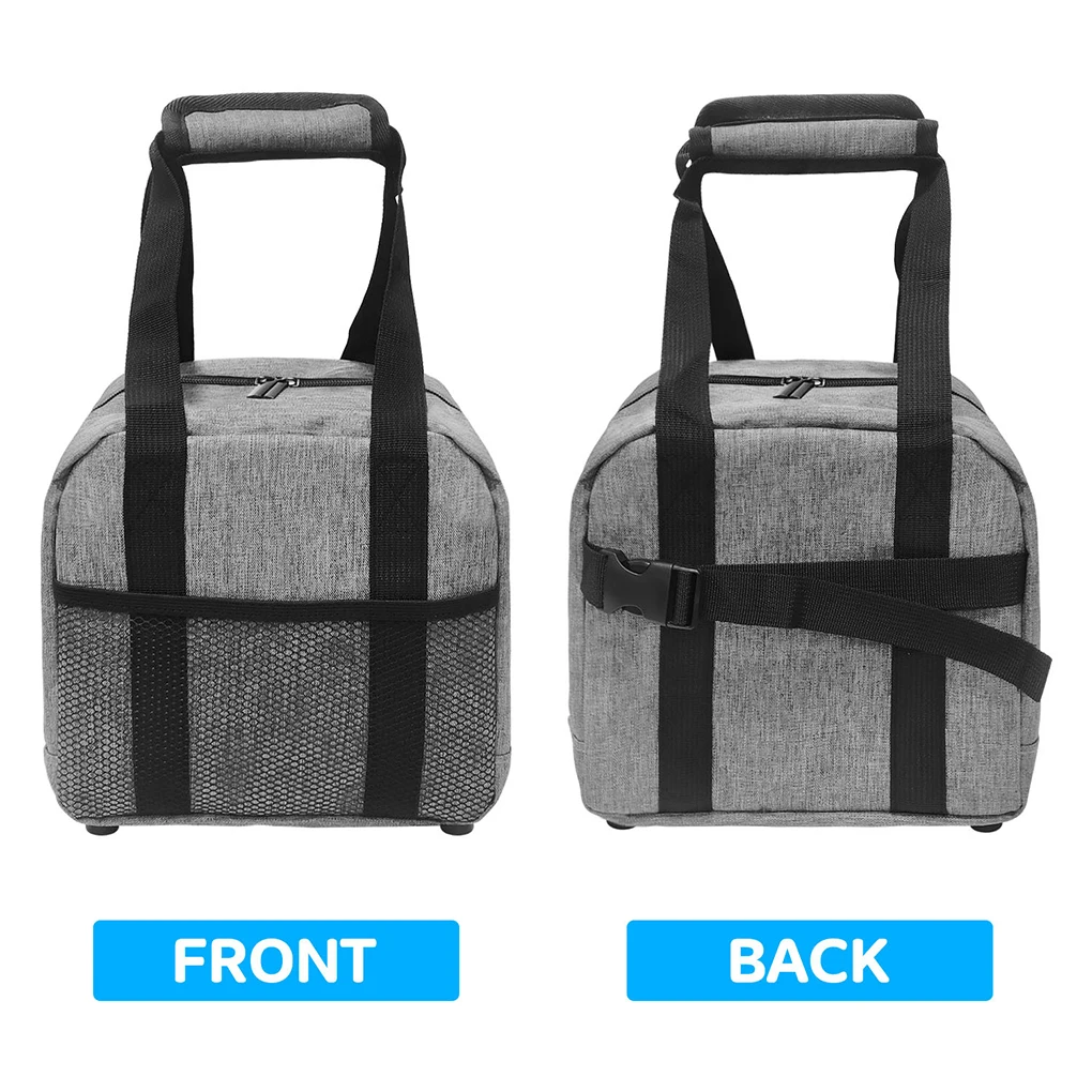 Bowling Bag for 2 Balls Portable Bowling Tote Bag with Padded Ball Holder for Double Ball and Pair of Shoes up to Mens