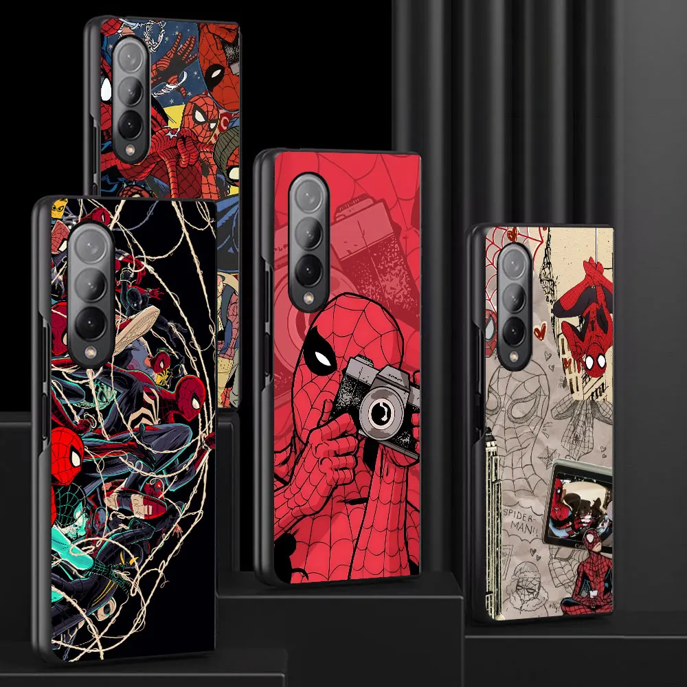 Marvel Spiderman Art Cool Phone Case Per Samsung Galaxy Z Fold3 Zfold4 Z Fold4 5G Z Fold5 5G Cover Rigida Antiurto Per Pc