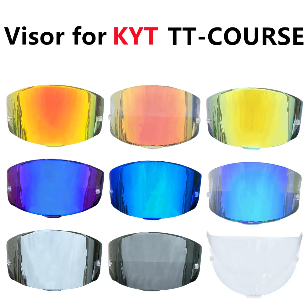 Visiera Tt Course Per Kyt Ttc Tt Course Helmet Lens Shield Parabrezza Casco Moto Accessori Colorati Anti-Uv