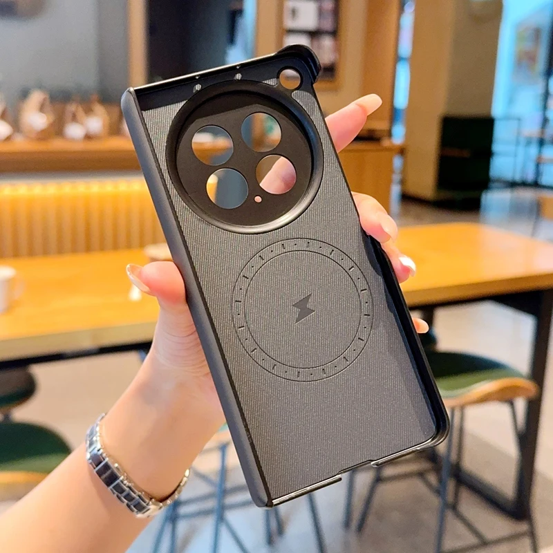 OPPO Find N6 Premium Nano Leather Shockproof Phone Case with Built-in Magnet
