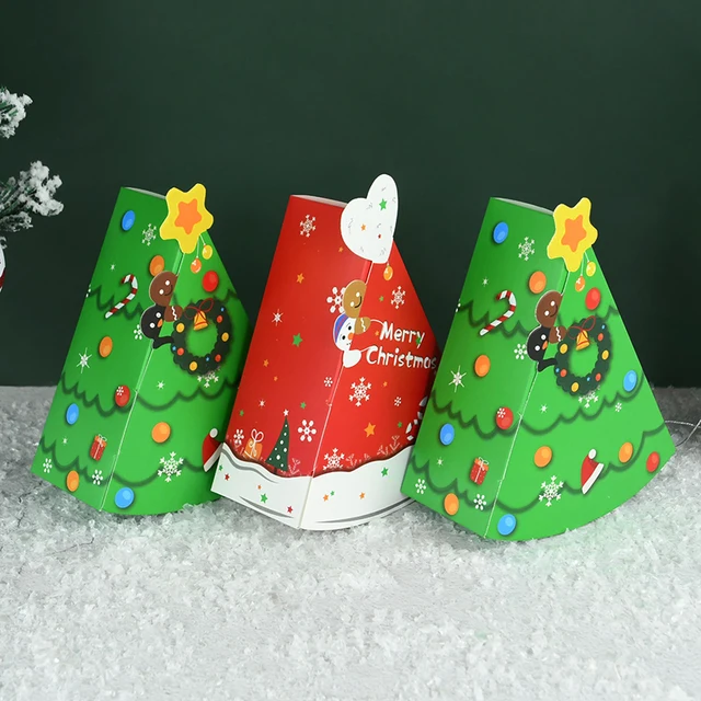 Boîtes à Bonbons et Chocolat de Noël pour Enfant, Bonhomme de Neige, Arbre,  Biscuits, Emballage de Cadeaux, Sac pour Décor de ixde Nouvel An, 5 Pièces  - AliExpress