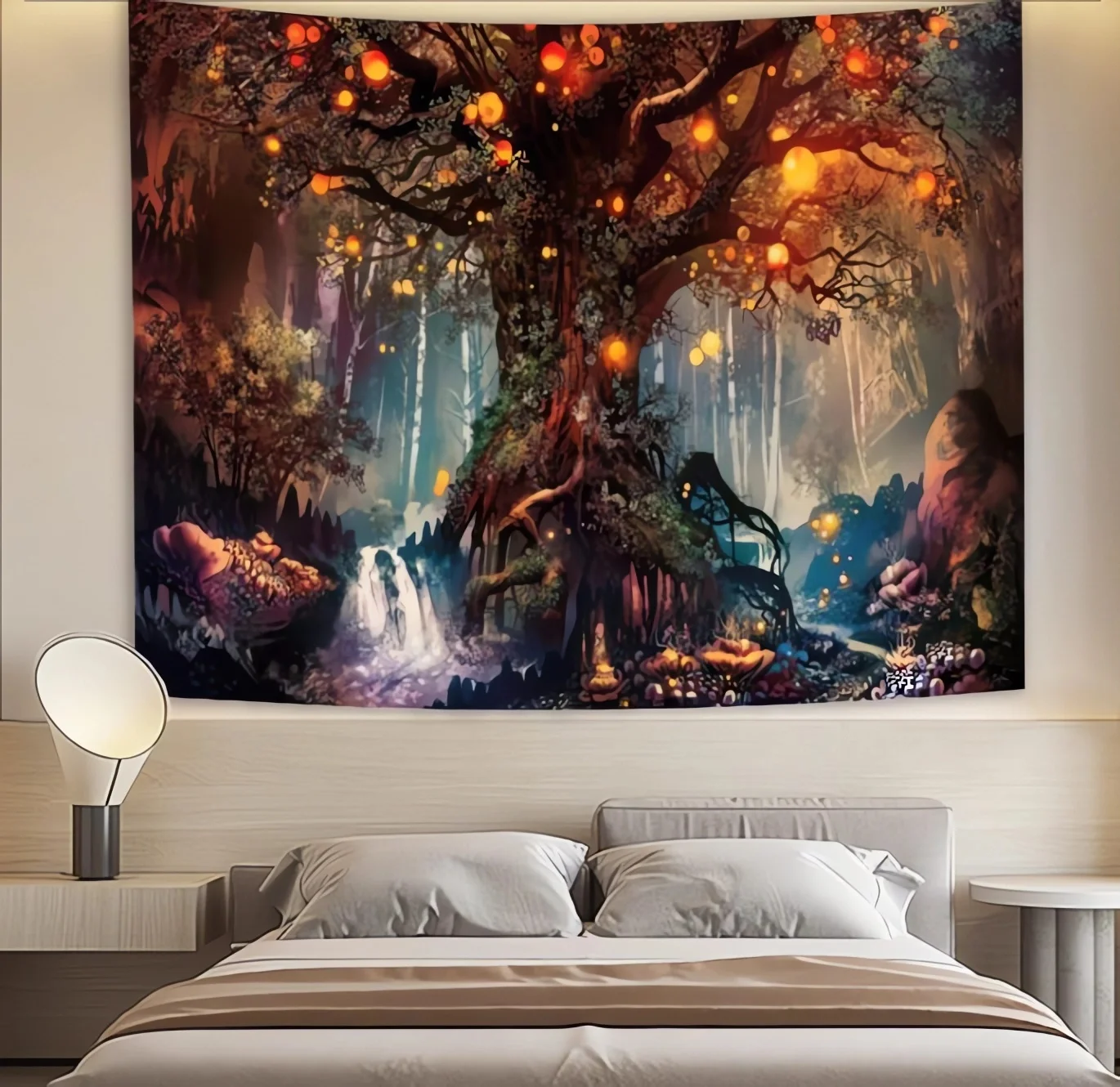 

Forest Tapestry Tree Life Wall Tapestry Bedroom Nature Plant Fantasy Tree Tapestry Fairy Tale World Aesthetic Tapestry Living