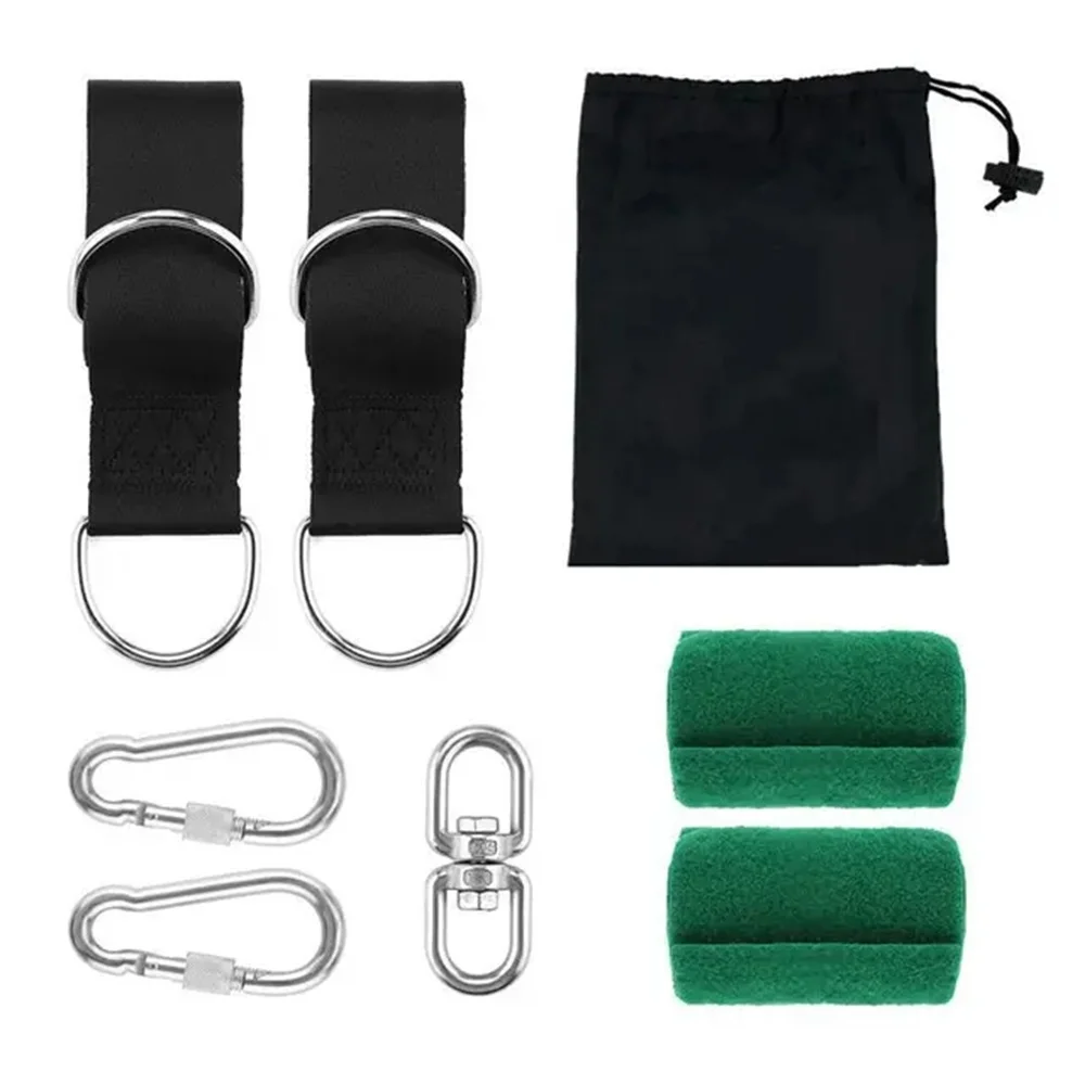 Outdoor swing hammock strapping spot wholesale encrypted polyester hammock strapping swing rope 1.5M 2M 3M set 2