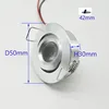 Dimmable LED Spotlight 3W DC12V 24V Recessed Light Adjustable Angle Hole cut  42mm Indoor Light Showcase Cabinet Downlight 2