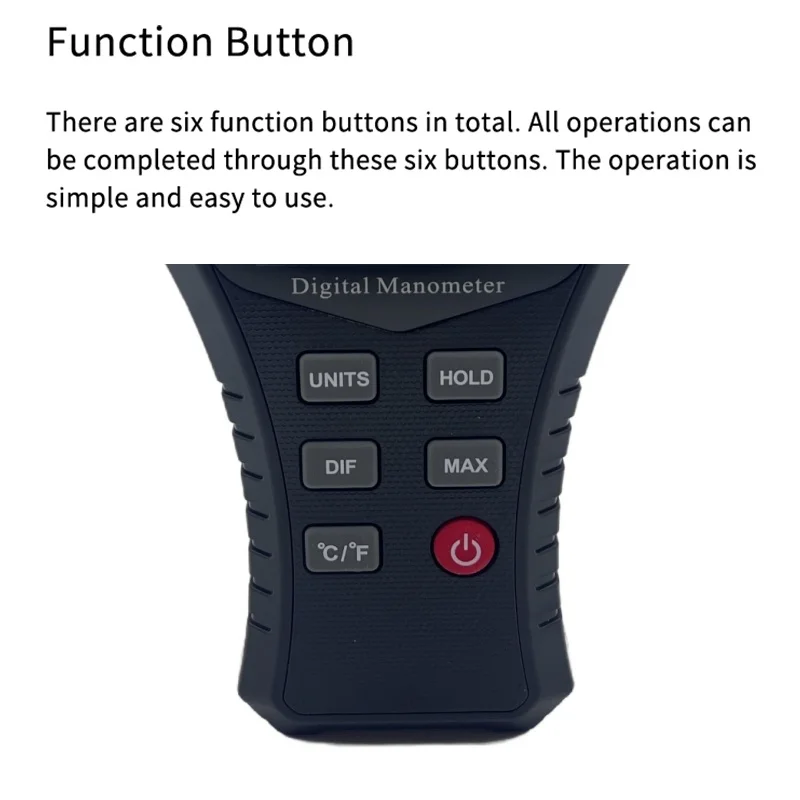 K20 Digital Manometer Air Pressure Meter Differential Pressure Gauge tool Natural Gas Meter Negative Air pressure Gauge K20 4