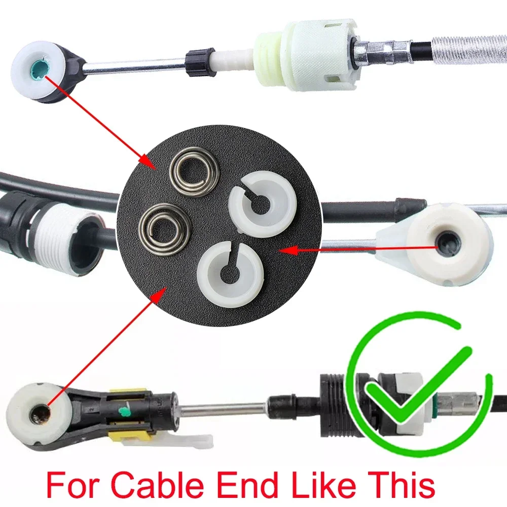 Manual Trans Gear Cable Bushing End Clip Spring Gearbox Selector Lever for Opel Vauxhall Mokka X Astra J H Zafira Insignia A