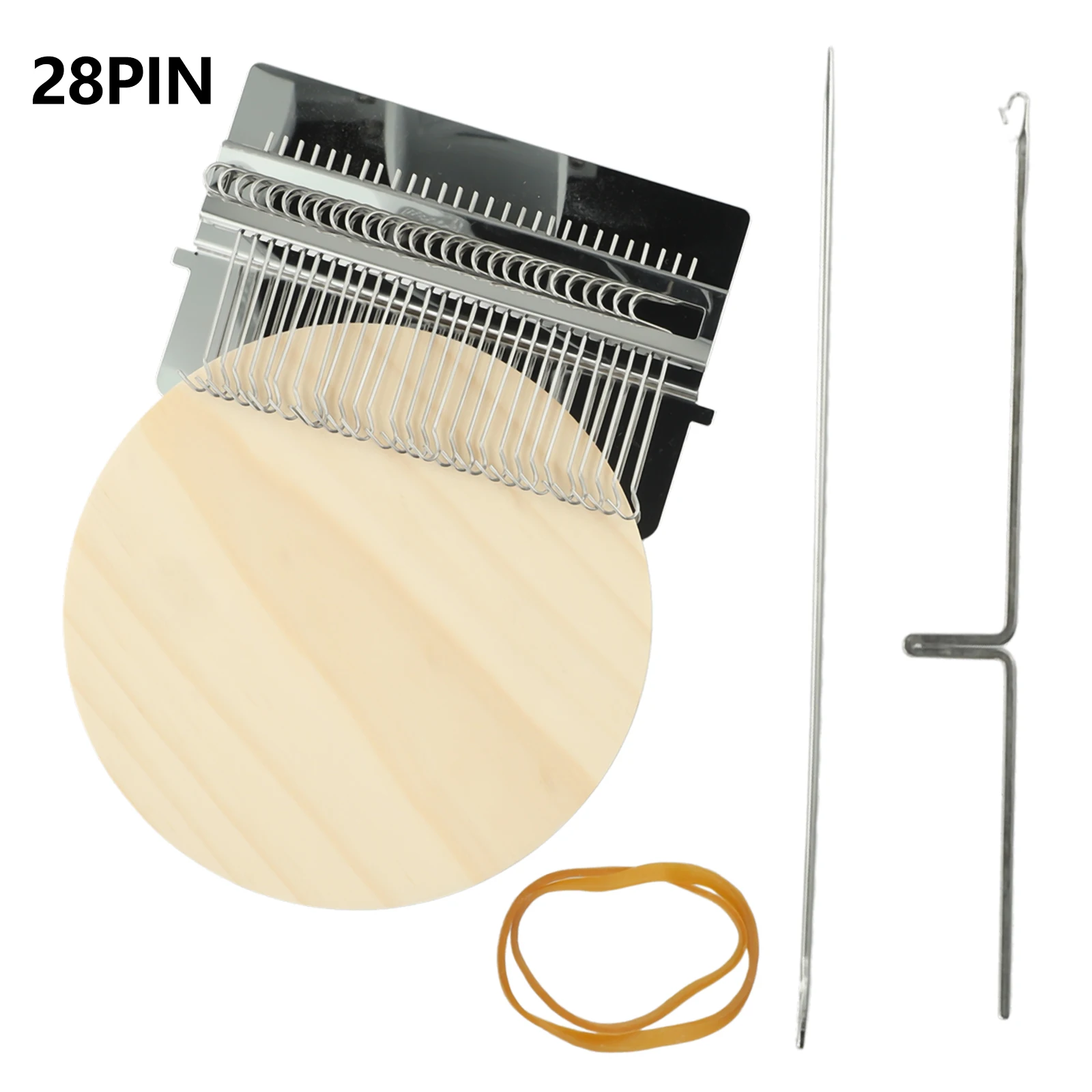 1pc Creative Braiding Patching Machine Diy Creative Braiding Patching Machine Hand Knitting Wooden Type Small Loom Tool